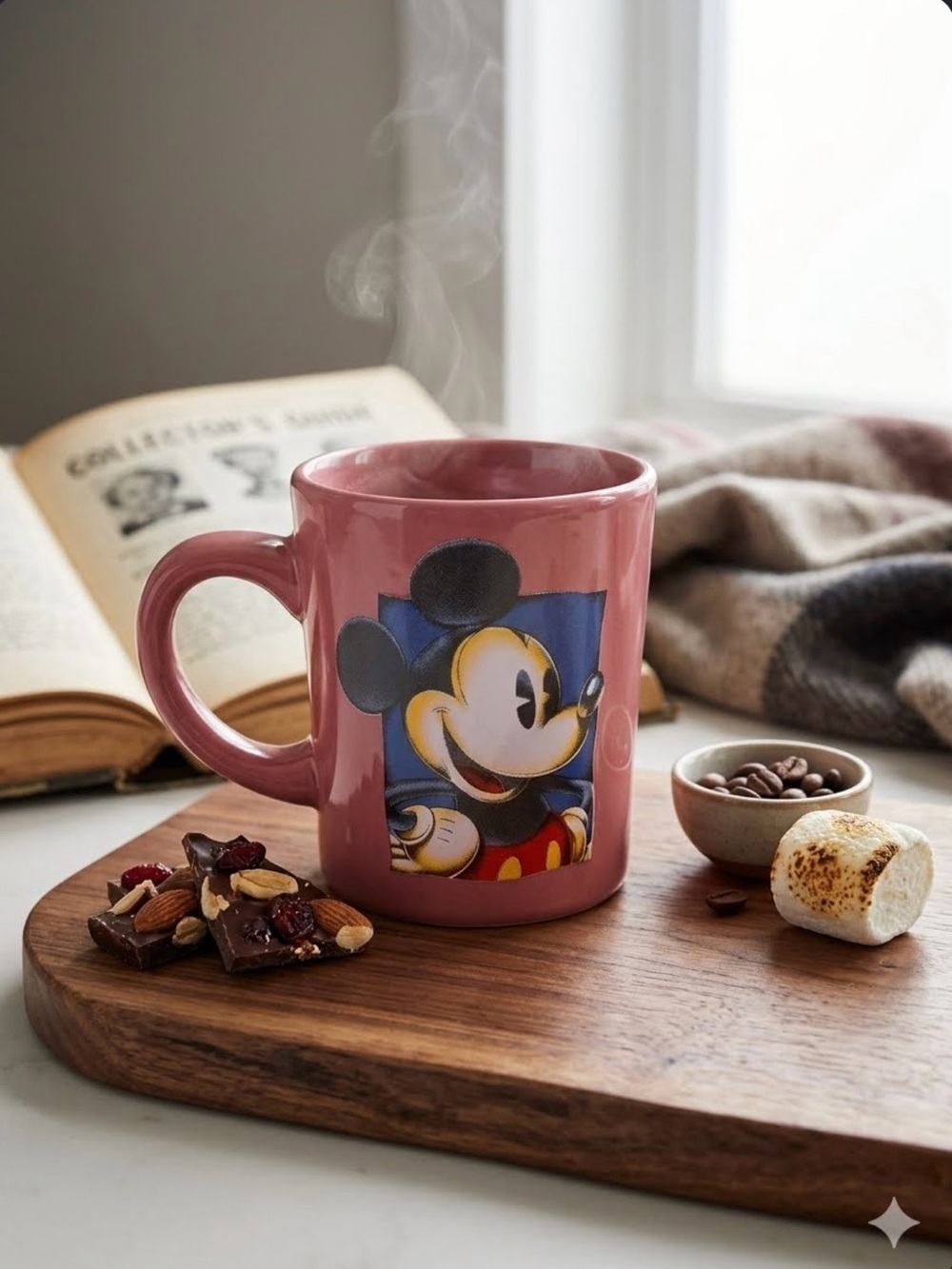 Disney Mickey Mouse Mug - mauve and Blue